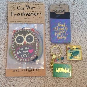 Car scents, keychain, phone pocket, phone holder